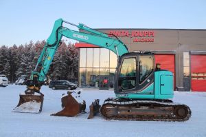 KOBELCO SK 140 SR LC / Engcon, 3 Kauhaa, Rasvari