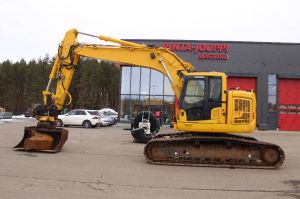 Komatsu PC 228 USLC / Engcon, 2 kauhaa, Rasvari, Webasto