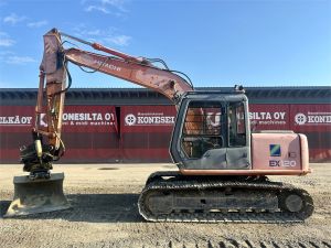 Hitachi MYYTY! SOLD!  EX120-2 PYÖRITTÄJÄLLÄ