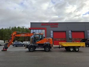 DOOSAN DX 170 W / Pyörittäjä, Novatron 3D, Kärry!