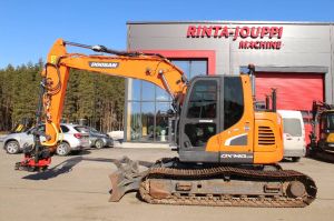 DOOSAN DX 140 LCR / Pyörittäjä, Leica 3D, 3 Kauhaa, YM!, Crawler excavators