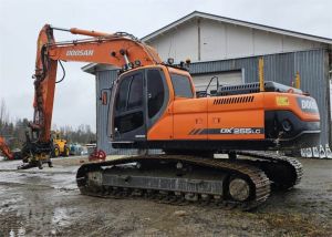 DOOSAN DX 255 LC, novatron, engcon ja kauha, Crawler excavators