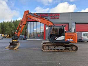 HITACHI ZX 130 LC N-6/ Engcon, Leica 2D, Kauha, Rasvari, Crawler excavators