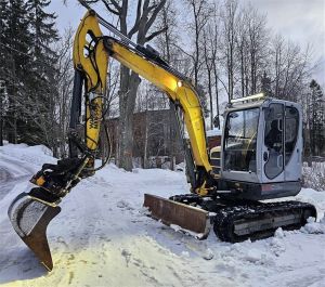 WACKER NEUSON 6003-2, Engcon, 3 kauhaa, 2200h, Crawler excavators