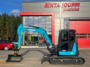 AIRMAN AX 55 / Engcon, Rasvari, Kauha, Takuu 24kk, Midi excavators 7t - 12t