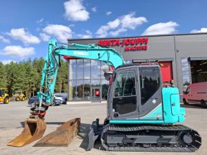 KOBELCO SK 75 SR-3E / Roto R3, Lämmitin, Rasvari,, Midi excavators 7t - 12t