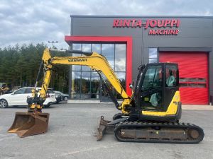 YANMAR Vio 80 / Engcon, 2 Kauhaa, Rasvari, Hyvät telat!, Midi excavators 7t - 12t