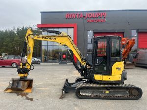 YANMAR Vio 57 / Engcon, 2 kauhaa, Rasvari, Mini-excavators < 7t