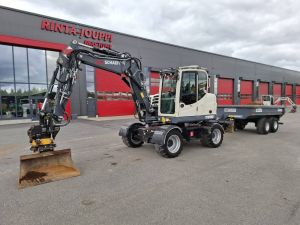 SCHAEFF TW95 / Engcon, Kärry, 2 kauhaa, Rasvari, Wheeled excavators