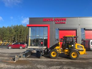 JCB 409 / Kauha, 2x hiekoitinta, Aura, Piikit!, Wheel loaders