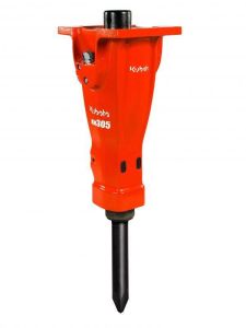 KUBOTA KM305 ISKUVASARA 6-8tn koneet, Hydraulichammers