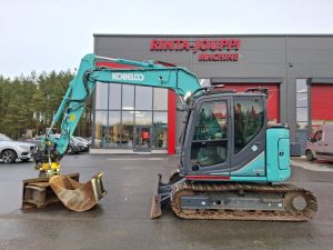 Kobelco SK 75 SR-7 / Engcon, 3 kauhaa, Rasvari, Lämmitin