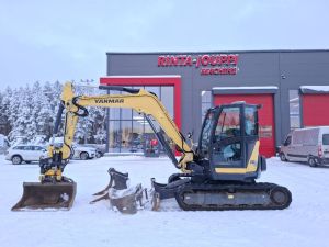 YANMAR Vio 80 / Pyörittäjä, 4 työlaitetta, Rasvari, Eberi