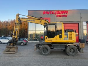 Komatsu PW 148 / Engcon, Kauha, Rasvari, Lämmitin