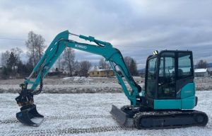 Kobelco SK 55 SRX / Engcon, 3 Kauhaa, Rasvari, Tulossa!