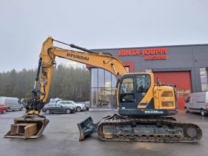 Hyundai HX 235LCR / Engcon, 2 kauhaa, 3D-laite, Rasvari,