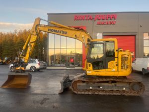 Komatsu PC 138 US-11 / Engcon, Kauha, Rasvari, Webasto