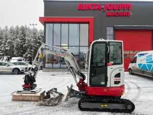 Takeuchi TB 325 R / Pyörittäjä, Pihdit, 2 kauhaa