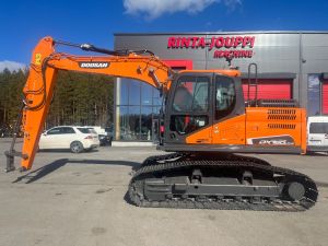 Doosan DX 160 LCH / Metsämalli, Rasvari, Uudet ketjut!