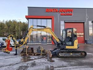 YANMAR Vio 57-6A / Engcon, Harvesteri, Koura, 4x Kauhoja, Minigrävare < 7t