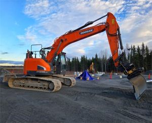 Doosan DX235LCR-5, Engcon, Novatron, Luiskakauha, Telakaivukoneet