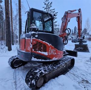 Hitachi ZX50U-2 CLR + SMP + 3 kauhaa, Telakaivukoneet