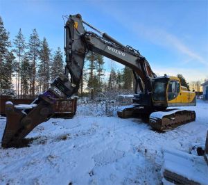 Volvo 360LC, Pulveroija, iskuvasara, 2 kauhaa, Telakaivukoneet