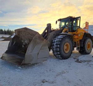 Volvo L220H, kauha, rasvari, Pyöräkuormaajat