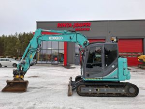 Kobelco SK 75 SR / Engcon,Rasvari,3 Kauhaa