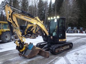 Yanmar Vio 57 U pihtitiltillä