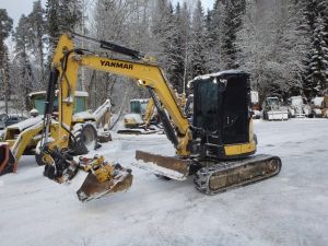 YANMAR Vio 57-6A pyörittäjällä, Мини-экскаваторы