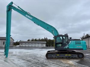 KOBELCO SK260LC-10 PITKÄPUOMI + 700MM TELAT + KAHDET PROBO HYDRAULIIKAT + STAGE V