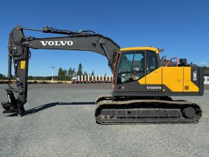 VOLVO EC160EL + 800MM TELAT + RASVARI + LÄMMITIN + MARTTIININ KALLISTUVA NTP10, Telakaivukoneet