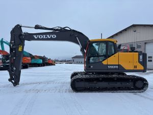 VOLVO EC180EL + 800MM TELAT + RASVARI + LÄMMITIN + ILMASTOINTI + KAMERAT